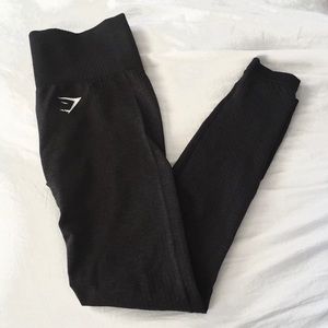 Gymshark Vital Seamless Leggings - Black Marl XS